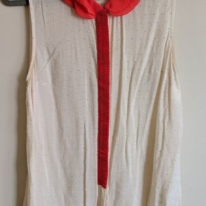 Anthro peter pan collar blouse